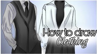 كيف ترسم الملابس ✍️👔How to draw clothes [upl. by Gerek]