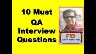 Quality assurance interview questions [upl. by Ready637]