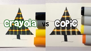 Drawing plaid with Crayola vs Copic Markers Tutorial [upl. by Safir319]