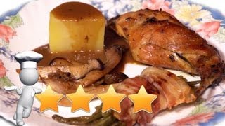 Kaninchenbraten Rezept zum Nachkochen und Bohnen im Speckmantel [upl. by Eseeryt14]