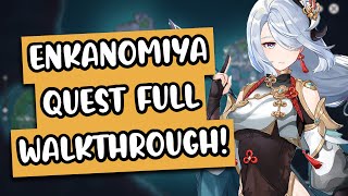 Enkanomiya Quest FULL Walkthrough  Boss Unlock ALL Quests amp Puzzles [upl. by Eul]