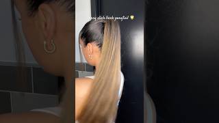 easy slick back ponytail 🌟 beginner friendly 🌟 convideo123 brush hairstyle ponytail fyp [upl. by Mackenzie]