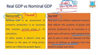 What is Real GDP vs Nominal GDP   Real GDP vs Nominal GDP అంటే ఏమిటి  La Excellence [upl. by Fannie]