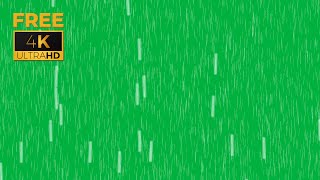 Rain Overlay Green Screen FREE 4K WITH SOUND [upl. by Romo506]