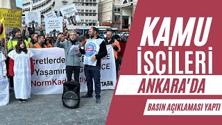 Kamu İşçileri Seçim Öncesi Ankarada Basın Açıklaması YaptıMaaşlarına İyileştirme İstediler [upl. by Damian400]