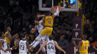 Russell Westbrook shocks the world with insane poster dunk on Rudy Gobert 😱 [upl. by Siuoleoj]