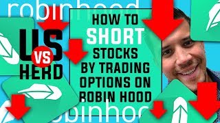 How To Short Stocks By Trading Options On Robinhood App [upl. by Saleem]