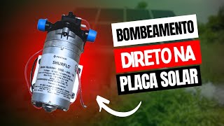 BOMBEAMENTO DIRETO NA PLACA SOLAR  BOMBA SHURFLO [upl. by Noedig]