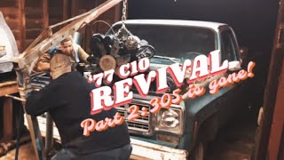 MY DADS C10 BLEW UP 77 Chevy C10 Revival Ep2 [upl. by Nylhtac939]