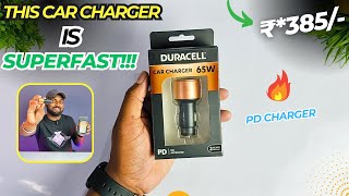 Best Car Charger⚡ Duracell 65W Fast Car Charger Adapter  Unboxing amp Review🔥 [upl. by Goat135]