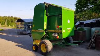 gebr Rundballenpresse John Deere 590 [upl. by Cronin187]