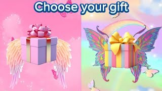 Choose your gift😍💝🌈💝pinkandrainbow 2giftboxchallenge💝🌈🌈pickonekickone wouldyourather [upl. by Pisarik624]