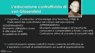 TFA SOSTEGNO  24 CFU PEDAGOGIA  8 VON GLASERSFELD [upl. by Tiedeman75]