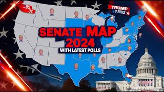 2024 US Senate Elections Map According to Latest Polls Data [upl. by Nicoline711]