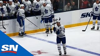 John Tavares Booed As He Salutes Islanders Fans After Tribute Video [upl. by Lrae]