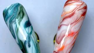 Watch me create a Marble Nail using INK London Bloom Gel  Splash of Beauty [upl. by Schiffman]