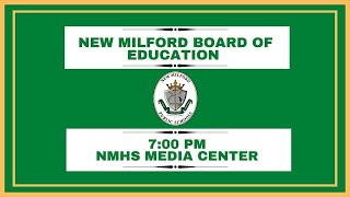 101524 New Milford Board of Education Meeting [upl. by Eshman]