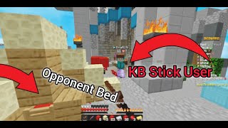 Doing Worst BEDWARS CHALLENGES Against KB Stick User [upl. by Shirlie]