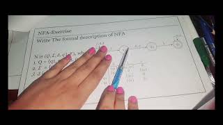 4  Formal Definition of Nondeterministic Finite Automata NFA Computation Exercise [upl. by Roi]