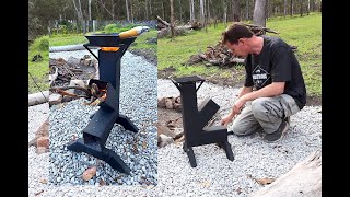 DIY Powerful K Style Rocket Stove  Forme Industrious [upl. by Adora427]