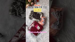 Baby girl dresses Meesho baby girl two piece sees Baby girl frocks Meesho viral [upl. by Laband85]