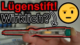 Phasenprüfer  Lügenstift 🤔 Das muss NICHT sein 🤫 berührungslose Spannungsprüfer bis 20€ im TEST [upl. by Jansson155]