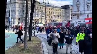 Wien kämpft für die Freiheit  Demo in Wien am 05022022🇦🇹 österreich wien fyp demonstration [upl. by Eeryk]