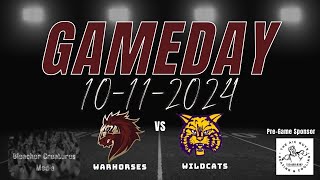 Devine Warhorses Vs Carrizo Spring Wildcats 101124 [upl. by Akkina298]