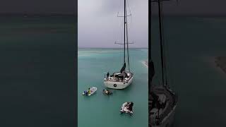 Huge yacht runs aground [upl. by Annabela]