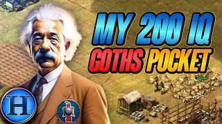 My Viewer With 200IQ Goths Pocket  3v3 AoE2 [upl. by Aisitel]