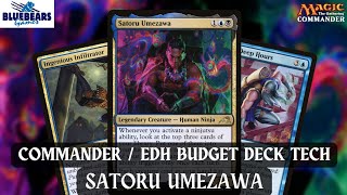 Satoru Umezawa  Magic the Gathering Commander budget deck tech  EDH  Ninja tribal Ninjutsu [upl. by Etteuqaj456]