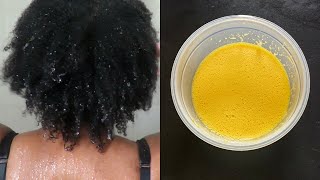 DIY EGG Yolk HAIR MASK For Dry Frizzy dull 4C Natural Hair [upl. by Duax737]