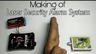 How to make a Laser Light Security Alarm at Home DIY [upl. by Ddej]