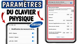 Comment accéder aux paramètres du clavier physique sur Samsung [upl. by Aisyat]