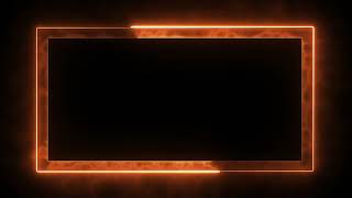 Glowing frame black screen  Neon light border  Frame template video background [upl. by Flessel]