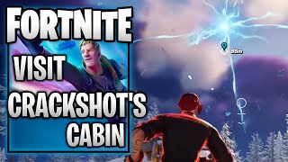 Fortnite  Visit Crackshot’s Cabin When the Floating Loot Island Appears [upl. by Yrred105]