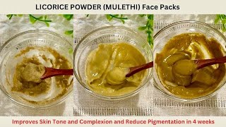 DIY LICORICE POWDER Face Packs for Skin Tone and Complexion Improvement  MULETHI POWDER Pack diy [upl. by Niret]