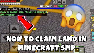 HOW TO CLAIM LAND IN MINECRAFT SMP  cgdevmc [upl. by Saduj622]