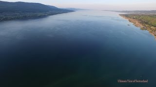 YverdonlesBains Les Rives Du Lac Port des Iris Plage Grand Caricaie Stade Camping [upl. by Durno211]