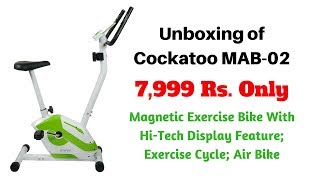 7999 INR Cockatoo MAB02 Imported Magnetic Exercise Bike With HiTech Display [upl. by Seravat404]