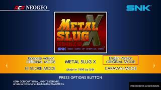 RosyTheRascal15 plays Metal Slug X 1999 [upl. by Nilats]