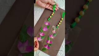 How to make beautiful bookmark with flowers🌸 shorts ythshorts flowers sissysworld trendingshort [upl. by Ricketts801]