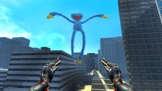 CRAZED HUGGY WUGGY DESTROYS EVERYTHING IN HIS WAY and ARMY  GARRYS MOD [upl. by Priscilla]