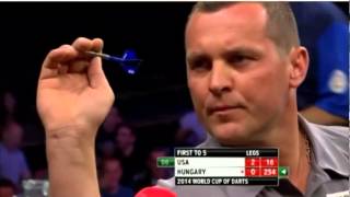 PDC World Cup Of Darts 2014  First Round  USA Vs Hungary [upl. by Lainad]