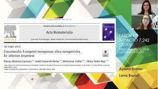 Concanavalin Atargeted mesoporous silica nanoparticles for infection treatment Por Lana e Ayana [upl. by Friede443]