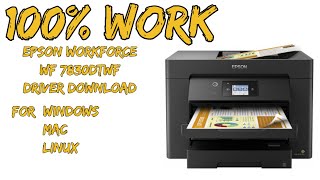 WORKFORCE WF7830DTWF Driver Download Tutorial [upl. by Gunn]