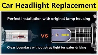 Car Headlight Bulbs H7 Review  Car Headlight Replacement [upl. by Lladnew739]