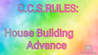 CCS RULES House Building ADVANCEHBA II [upl. by Rammus]