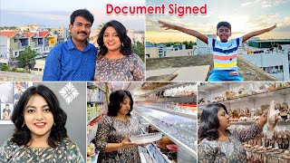 சொந்த வீட்டுக்கு போறோம் 😊😊 DOCUMENT Sign பண்ணியாச்சு  Saravana Stores Shopping  Karthikha Channel [upl. by Sutphin]