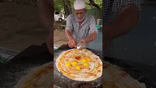 Hardworking uncle making biggest egg dosa  Indian street food [upl. by Esinej]